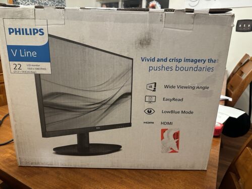PHILIPS 22 inch Class Thin Full HD (1920 x 1080) 75Hz Monitor, 22" - Picture 3 of 4