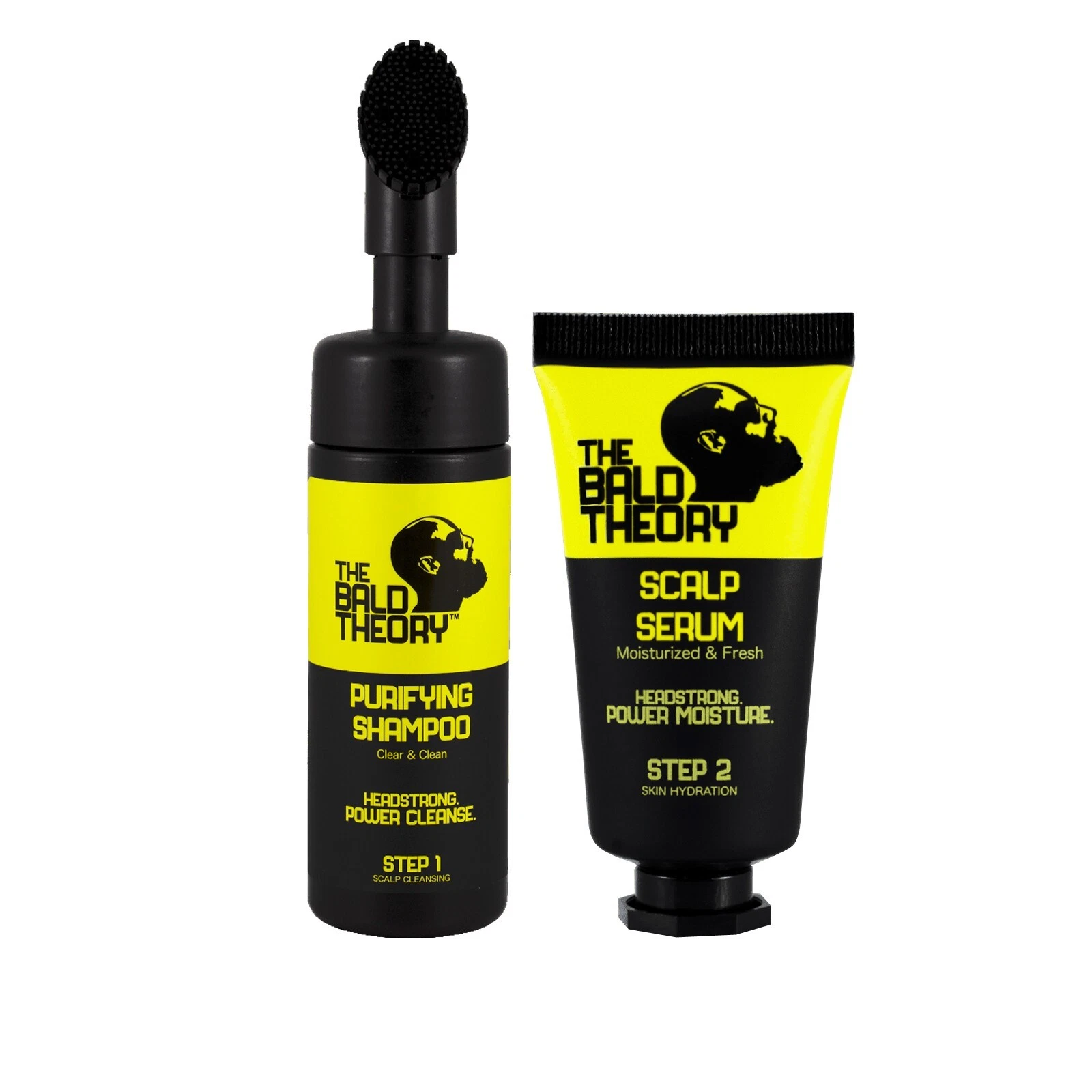 The Bald Theory Scalp Healing Serum & Purifying Organic Shampoo Massage Applier