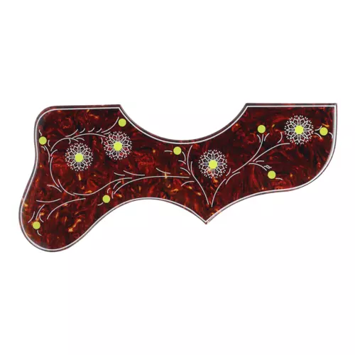 Thick Self-adhesive Acoustic Guitar Pickguard for Right J200 SJ200 Red Tortoise