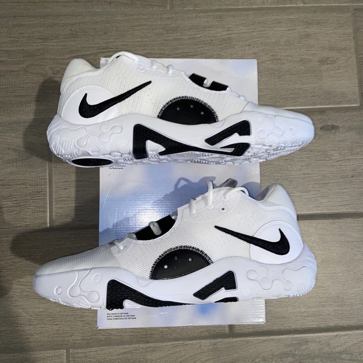 シューズ(男性用) NIKE PG6 Nike PG 6 TB PROMO SAMPLE White Black City Basketball Shoes