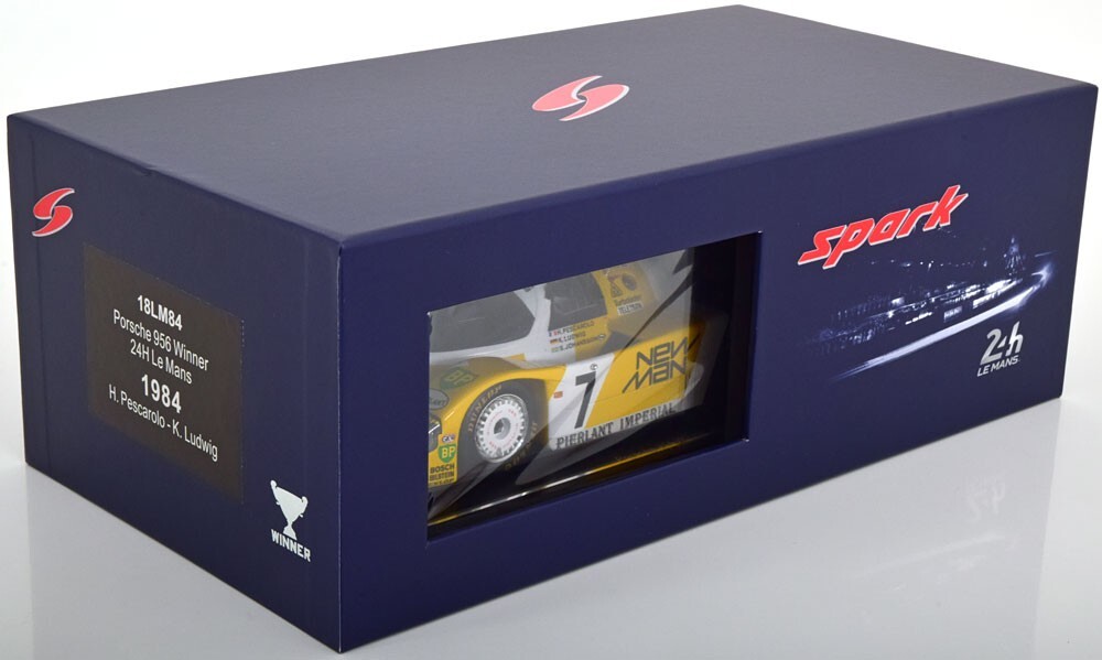 ミニチャンプス　1/18 ポルシェ 956L 1984 ルマン　ウィナー #7 Spark PORSCHE 956L TURBO WINNER 24h LE MANS 1984 #7 w