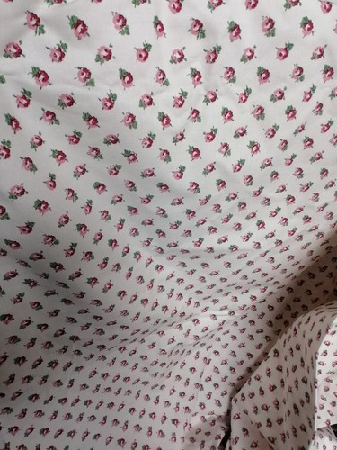 Laura Ashley Ditsy new vintage fabric 4.3 yards 1997 red / pink - Picture 4 of 4