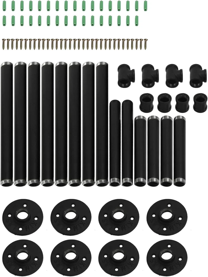 Patas de mesa de metal de 38 pulgadas en forma de H patas de muebles con protectores de piso proyecto hágalo usted mismo Foto 2 de 4