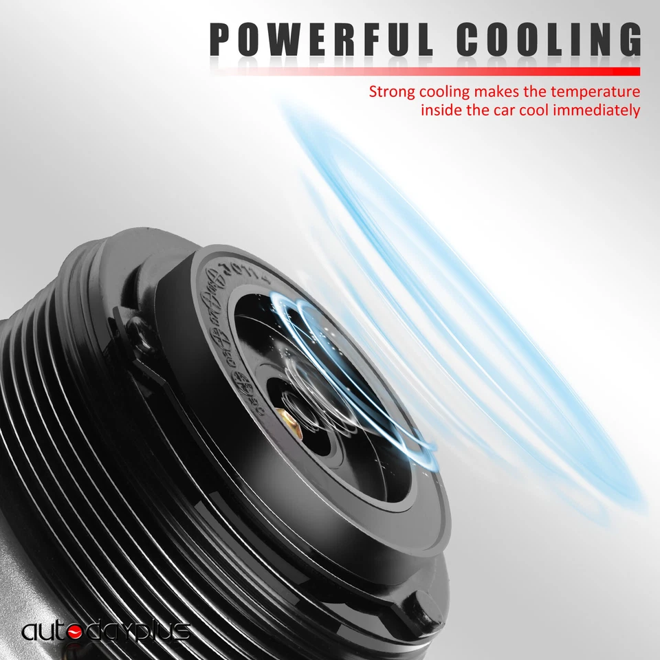 Compresor de aire acondicionado para Nissan Pathfinder 2005-2011 2012 para NV1500 2012-2019 4,0 L Foto 2 de 4