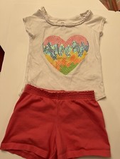 Kids Shirt Shorts Outfit Sz S 6/6x