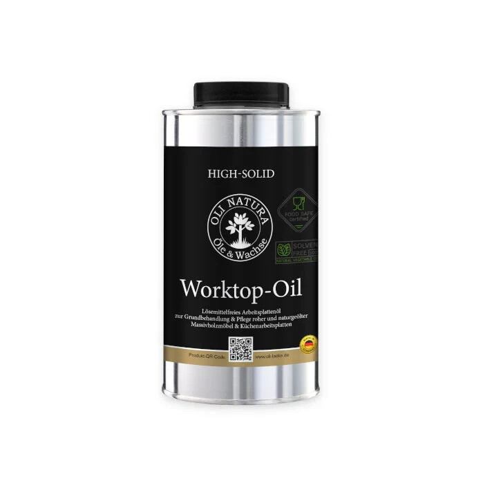 Oli Natura Worktop Oil Profi Öl 500 ml lebensmittelecht Holz Oberfläche