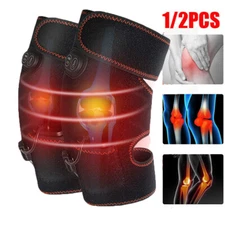Rechargeable Electric Heating Vibration Knee Joint Brace Leg Therapy Massager