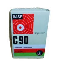 BASF C90 LH Unrecorded Compact Cassette 2 x 45 min SEALED