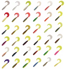 Kalin's Triple Threat 2 inch Soft Plastic Grub World Record Black Crappie Bait