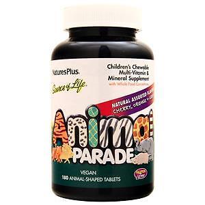 Nature's Plus Animal Parade Children's Chewable Multi-Vitamin Assorted Flavors