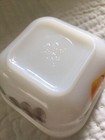 Vintage Fire King Gay Fad Fruit White Loaf Pan & Refrigerator Dish No Lids USA — photo 7