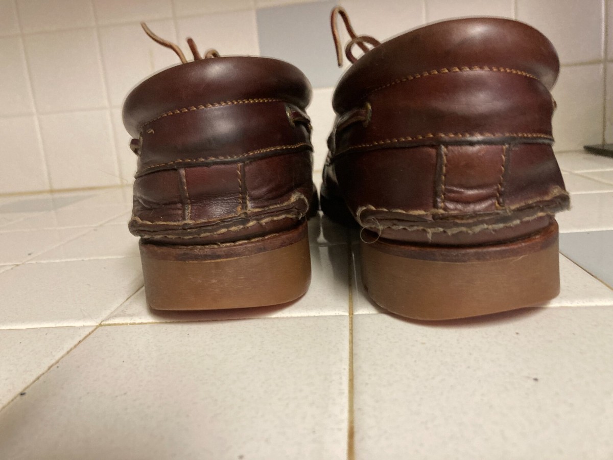 TIMBERLAND Icon 3 Eye Classic Handsewn Lug Boat Shoes Brown Size