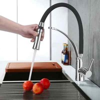 Edelstahl KüChenarmatur 360° Ausziehbar Brause Wasserhahn KüChe Mischbatterie