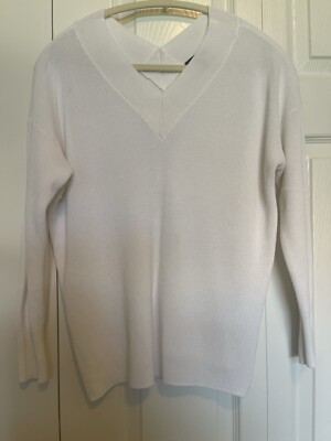 The Limited Long Sleeve White Blouse, Size PM