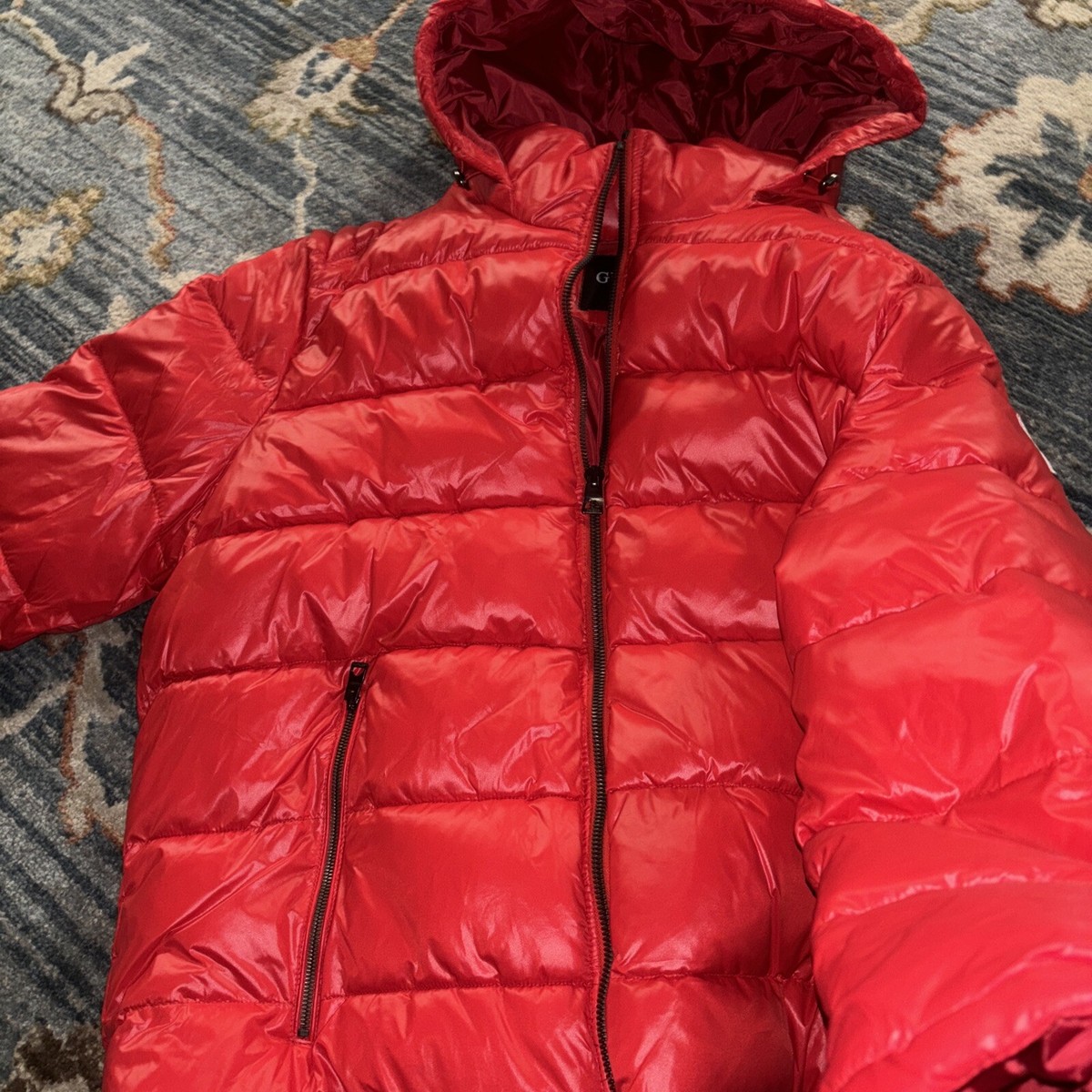 Guess Puffer Jacket Coat Men's Sz 2X 112xn71 Hood Logo NWT Guess Puffer Jacket Coat Men's Sz 2X 112xn71 Hood Logo NWT