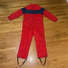 Vintage Sears Put On Shop for Teen Male Outerwear Snow Coveralls Chest 40 Red