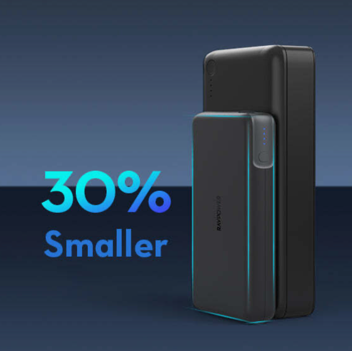 RAVPower 30000mAh USB C Portable Charger, 90W 2-Port Power Bank