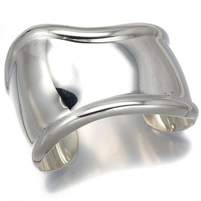 Auth Tiffany&Co. Bracelet Bone Cuff Small LEFT 925 Sterling Silver