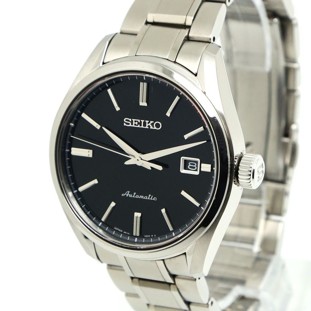 Seiko Presage SARX035 Date Stainless Steel Blk Slv 23jewels Automatic Mens Watch