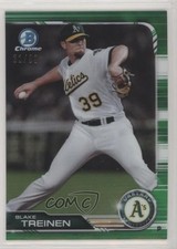 2019 Bowman Chrome Green Refractor 21/99 Blake Treinen #78 0nr3