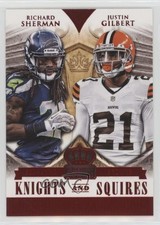 2014 Crown Royale Knights and Squires Red Justin Gilbert Richard Sherman 0j6
