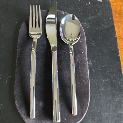 MEPRA ( DUE)  3-PCS PLACE SETTING FLATWARE SET  18/10 STAINLESS STEEL NEW