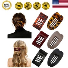 6 Pack Flat Hair Clips for Women,Large Claw Clips Strong Hold Hair Clips for ...
