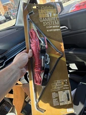 Cabela's Locking Hoist & Gambrel System -  Hanging Gutting Pulleys & Rope 500lbs