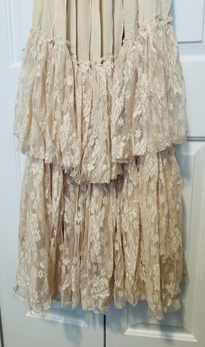 Joyfolie Catrin Mia Joy Princess Girls Lace Chiffon Long Dress Beige Size 12 - Picture 10 of 13