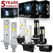 For Hyundai Elantra 2007-2010 LED Headlight Kit High Low Beam Fog Light Bulbs