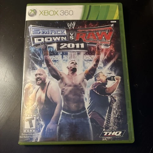 WWE SmackDown vs. Raw 2011 (Xbox 360, 2010)  Tested Working! Manual Included
