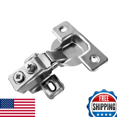 Berta 30 Pack 3/8'' Overlay Hinges 45mm Stainless Steel Soft Close Concealed Kitc