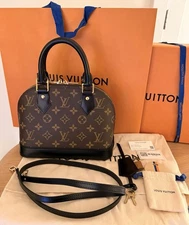 Louis Vuitton Monogram My LV World Tour Alma BB (Black Leather Trim)