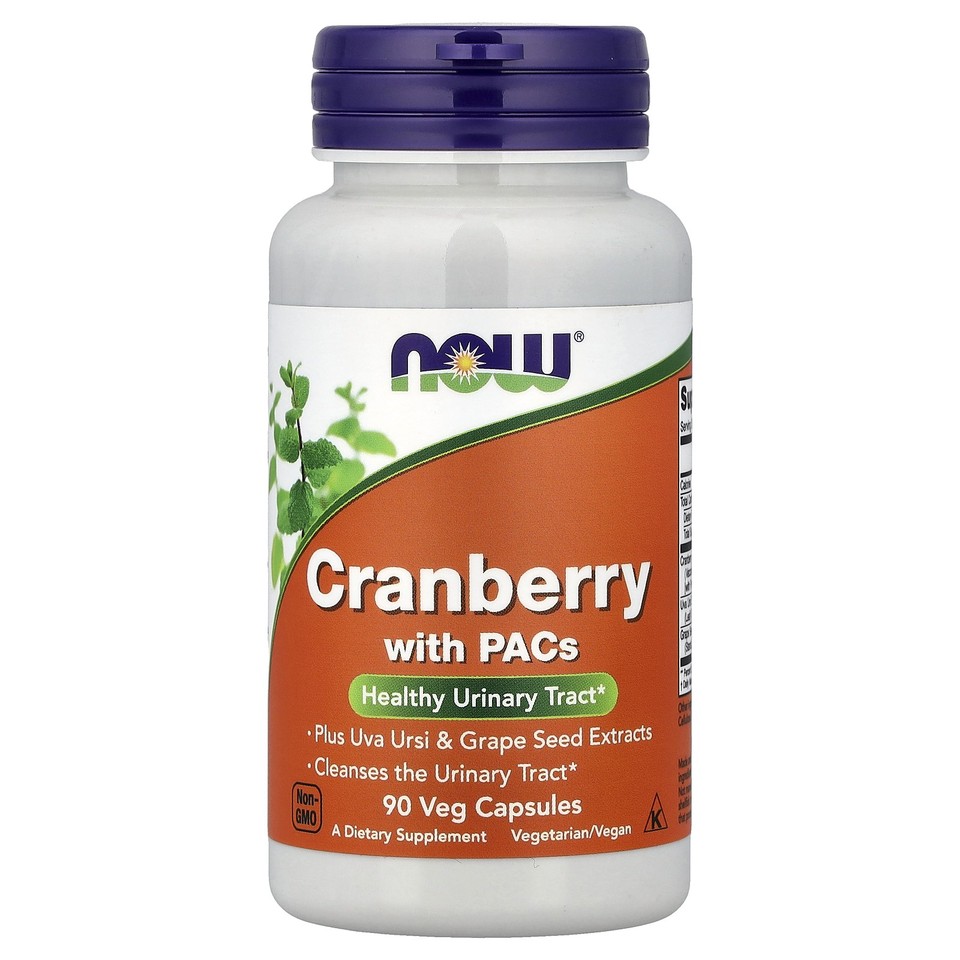 Now Foods Standardized Cranberry 90 Veg Capsules GMP Quality Assured, Vegan,
