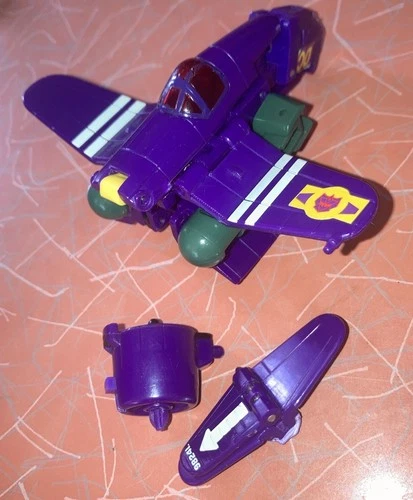 Vintage TRANSFORMERS Decepticon "Ransack" Parts Lot Figure Hasbro 1993 G1 Plane