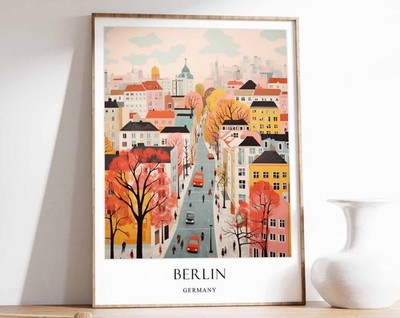 2_Berlin Poster, Germany Poster, European Poster, Brandenburg Gate Poster, Germa