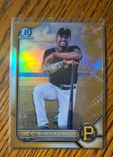 Shalin Polanco -2022 Bowman Chrome Gold Refractor #/50 BCP-145 -Pirates