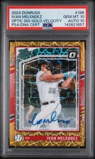 2024 PANINI DONRUSS #186 IVAN MELENDEZ 3/10 PSA 10 DNA AUTO 10