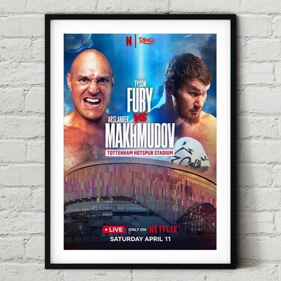 Tyson Fury vs. Makhmudov 2026 Fight Poster | Boxing Wall Art Print | UFC