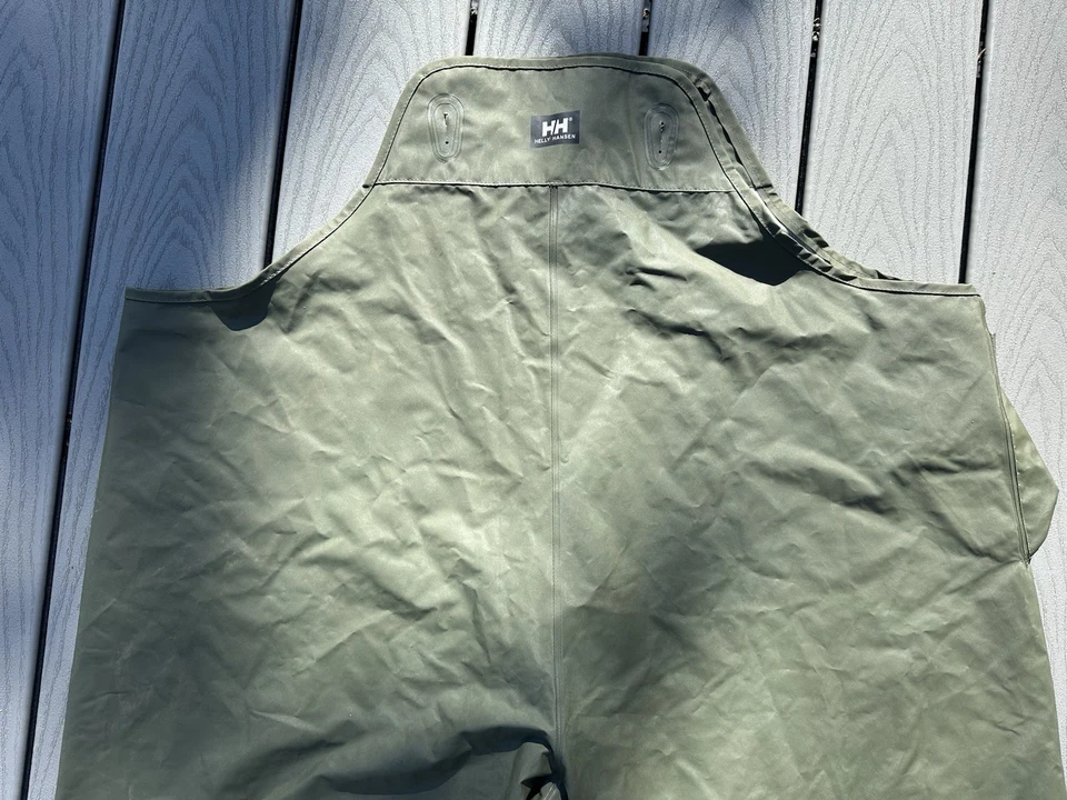 Vintage Helly Hansen Mandal Rain Bib Pant Army Green XXXL - Image 2 of 4