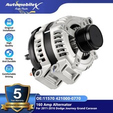 NEW 11570 Alternator For 3.6L 2011-2014 Chrysler 200 2011-2016 Town Country