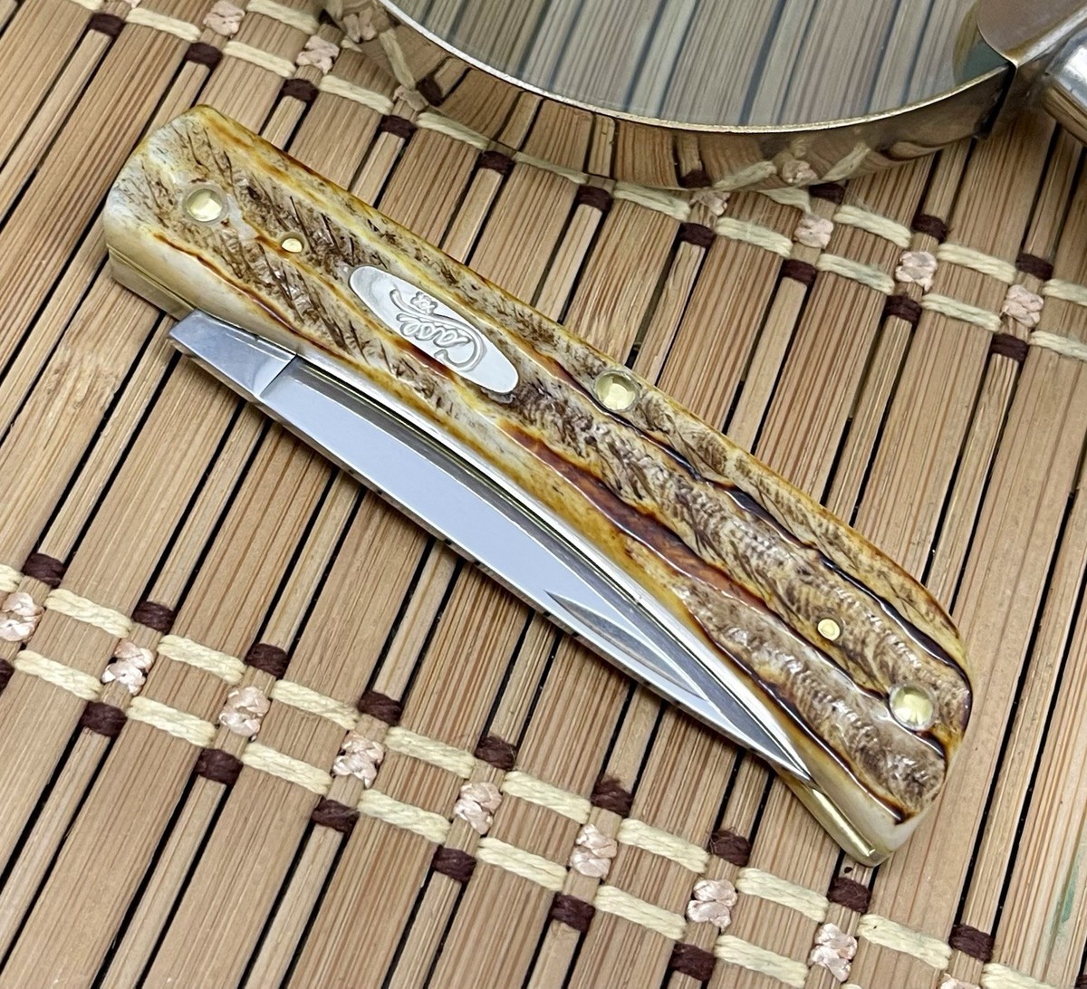 Case XX USA 2026 6.5 Burnt Bone Stag 65310 Sod Buster Jr Pocket