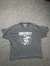 Call Of Duty Ghosts Shirt Mens 2XL Gray Soldier Video Game Graphic Gamer Tee Top