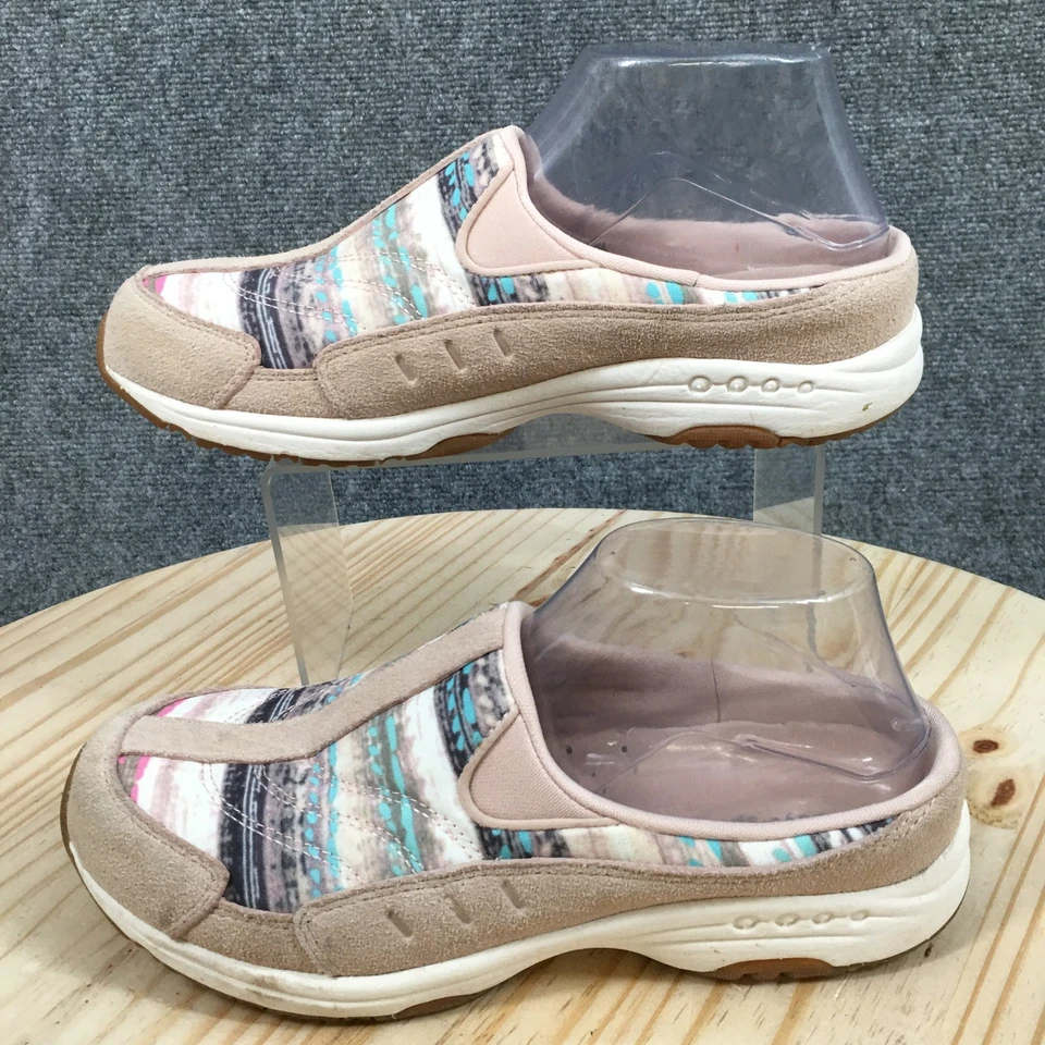 Туфли женские Easy Spirit 8,5 М время в пути 294 Mule разноцветные кожаные с закрытым носком - Изображение 2 из 4