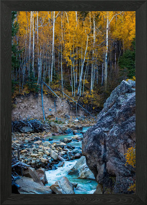 Ruhige Flussszenen gerahmtes Wandbild Poster Leinwanddruck Bild