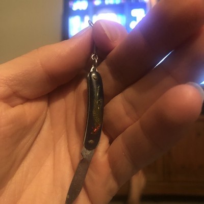 Chinese vintage miniature keychain pocket knife