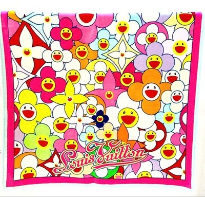 Louis Vuitton Takashi Murakami Cosmic Blossom Beach Towel Large