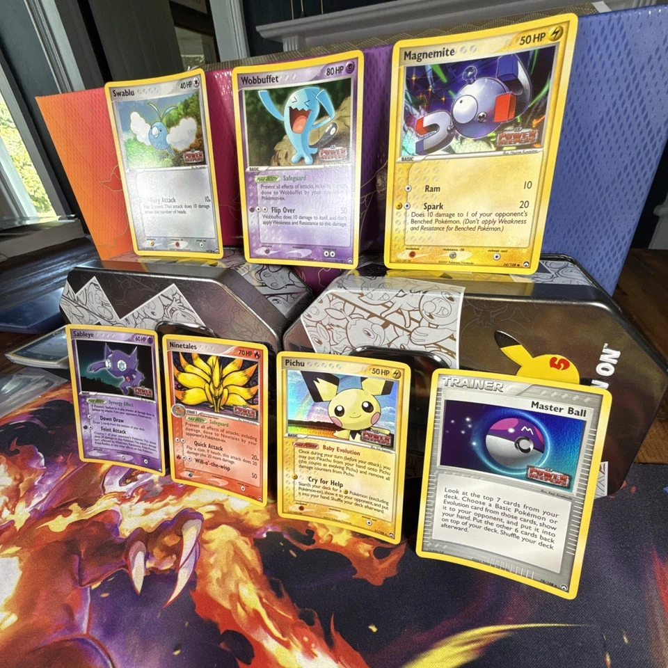 Pokemon TCG Power Keepers Ninetales Reverse Holo Stamped Lot Pichu Sableye - Image 2 of 4