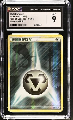 CGC 9 Metal Energy 95/95 Reverse Holo Call of Legends Pokémon Card