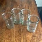Vintage Anchor Hocking Jelly Glass Jars Quilted Diamond pattern 7 Piece Set